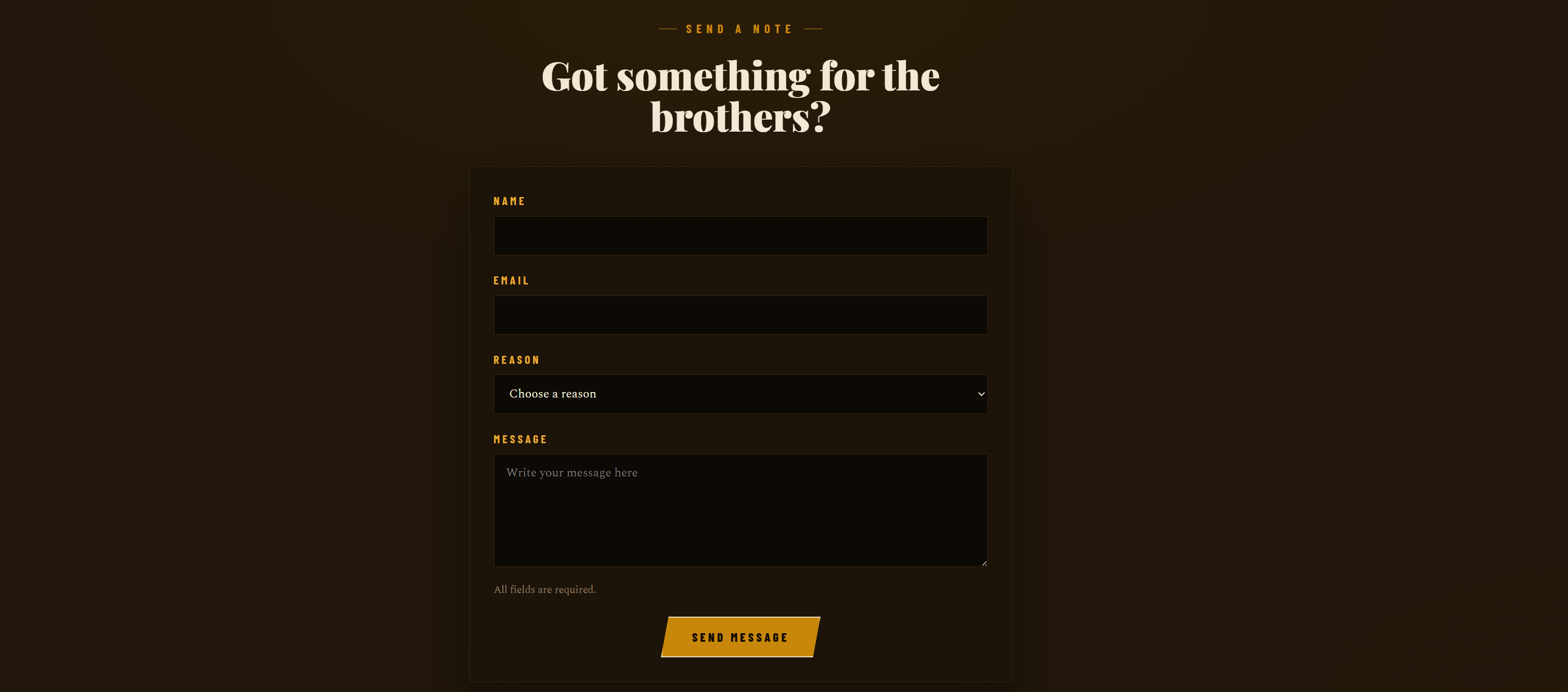 Pour Brothers Decisions website preview 5